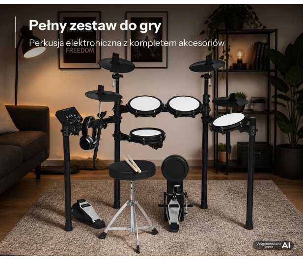 MusicMate Perkusja elektroniczna MM-DRM150 RhythmPro - 1588189 - zdjęcie 21